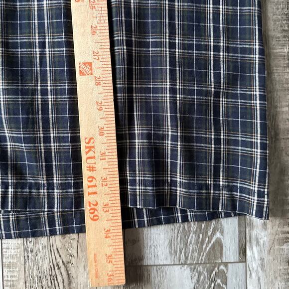 BD Baggies Blazer Oxford Button Down Shirt Mens Large Tall Plaid Made In India - Picture 7 of 8